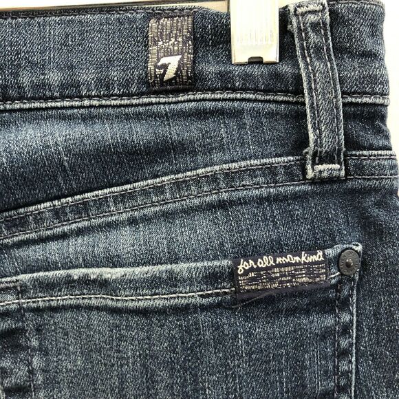 7 For All Mankind Gwenevere Skinny Mid Rise Jeans Size 28 - Picture 7 of 8